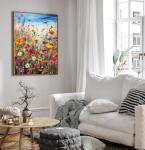 Puzzles for Adults 1000 Pieces, Flowers 1000 Piece Puzzle for Adults, Jigsaw Puzzles 1000 Pieces with Letters On Back Hard Impossible Difficult Challenging Family Puzzle (27.5"X19.6")