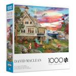 Buffalo Games – 1000 Piece David Maclean My Ocean Hideaway Jigsaw Puzzle Colorful Puzzle for Adults – Precision-Cut Pieces, Beautiful Artwork, and Hours of Relaxing Fun