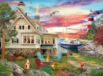 Buffalo Games – 1000 Piece David Maclean My Ocean Hideaway Jigsaw Puzzle Colorful Puzzle for Adults – Precision-Cut Pieces, Beautiful Artwork, and Hours of Relaxing Fun