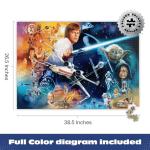 Buffalo Games - 2000 Piece: Silver Select Star Wars The Force is Strong with This One Jigsaw Puzzle Challenging and Colorful Puzzle for Adults