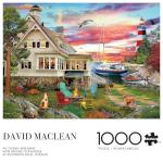 Buffalo Games – 1000 Piece David Maclean My Ocean Hideaway Jigsaw Puzzle Colorful Puzzle for Adults – Precision-Cut Pieces, Beautiful Artwork, and Hours of Relaxing Fun
