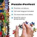 Buffalo Games - Fourth by the Lake - Nancy Wernersbach - 500 Piece Jigsaw Puzzle for Adults - Festive 4th of July Patriotic Puzzle with Fireworks - Finished Size 21.25 x 15.00