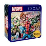 Buffalo Games - Marvel - Spider-Man Sinister War - 1000 Piece Jigsaw Puzzle for Adults - Collectible Tin Case - Finished Size is 26.6 x 19
