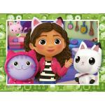 Ravensburger Gabby’s Dollhouse Jigsaw Puzzles for Kids Age 3 Years Up - 4 in a Box (12, 16, 20, 24 Pieces) - Educational Toys for Toddlers