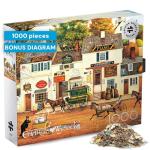 Buffalo Games - Silver Select 1000 Piece Jigsaw Puzzle for Adults - Charles Wysocki Olde Cape Cod - Premium Giftable Foil Box with Reference Poster - Made in USA