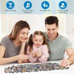 Puzzles for Adults 1000 Pieces, Jigsaw Puzzles with Giraffe Floral, with Letters on the Back, Impossible Brain Teaser, Fidget Puzzle Games for Halloween, Christmas, Finished Size 20x28 Inches