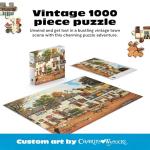 Buffalo Games - Silver Select 1000 Piece Jigsaw Puzzle for Adults - Charles Wysocki Olde Cape Cod - Premium Giftable Foil Box with Reference Poster - Made in USA