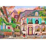HUADADA Puzzles for Adults 1000 Pieces,Challenging Game Toys, Puzzles 1000 Pieces,Impossible Puzzle, Family Decoration Puzzle-Sunset in the Alley