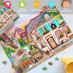 HUADADA Puzzles for Adults 1000 Pieces,Challenging Game Toys, Puzzles 1000 Pieces,Impossible Puzzle, Family Decoration Puzzle-Sunset in the Alley