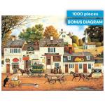 Buffalo Games - Silver Select 1000 Piece Jigsaw Puzzle for Adults - Charles Wysocki Olde Cape Cod - Premium Giftable Foil Box with Reference Poster - Made in USA