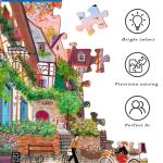 HUADADA Puzzles for Adults 1000 Pieces,Challenging Game Toys, Puzzles 1000 Pieces,Impossible Puzzle, Family Decoration Puzzle-Sunset in the Alley