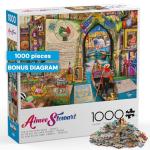 Buffalo Games - 1000 Piece Aimee Stewart Life is an Open Book- Venice Jigsaw Puzzle Challenging and Colorful Puzzle for Adults – Precision-Cut Pieces, Beautiful Artwork, and Hours of Relaxing Fun