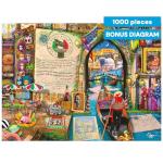 Buffalo Games - 1000 Piece Aimee Stewart Life is an Open Book- Venice Jigsaw Puzzle Challenging and Colorful Puzzle for Adults – Precision-Cut Pieces, Beautiful Artwork, and Hours of Relaxing Fun