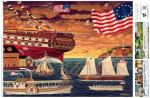 Buffalo Games – 1000 Piece Jigsaw Puzzle ​- Patriotic Harborview - Charles Wysocki Colorful Puzzle for Adults – Precision-Cut Pieces, Beautiful Artwork, and Hours of Relaxing Fun