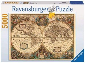 Ravensburger Antique World Map, 5000pc Jigsaw Puzzle