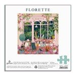 Galison Florette Puzzle, 500 Pieces, 20” x 20” – Floral Jigsaw Puzzle with a Beautiful Illustration by Victoria Ball – Thick Sturdy Pieces, Challenging Family Activity, Makes a Great Gift