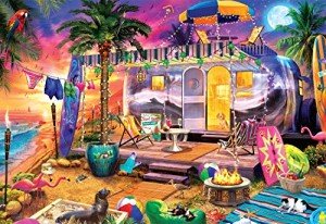 Buffalo Games - Jeff Haynie - Beach Holiday - 2000 Piece Jigsaw Puzzle for Adults Challenging Puzzle Perfect for Game Nights - Finished Size is 38.50 x 26.50