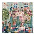 Galison Afternoon Tea Puzzle, 500 Pieces, 20” x 20” – Floral Jigsaw Puzzle with a Beautiful Illustration by Victoria Ball – Thick Sturdy Pieces, Challenging Family Activity, Makes a Great Gift