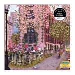 Galison Blooming Streets 500 Piece Puzzle from Galison - Beautifully Illustrated Jigsaw Puzzle of a Local NYC Street, Fun & Challenging, Unique Gift Idea
