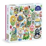 Galison Artisanal Eggs – 500 Piece Puzzle Fun and Challenging Activity with Bright and Bold Artwork of Beautifully Painted Eggs for Adults and Families