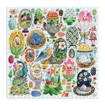Galison Artisanal Eggs – 500 Piece Puzzle Fun and Challenging Activity with Bright and Bold Artwork of Beautifully Painted Eggs for Adults and Families