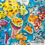 QUOKKA Wooden Puzzles for Kids Ages 4-6 – 3 Educational Wood Toddler Puzzles Ages 3-5 – Learning United States Toddler Game Puzzles Ages 2-4 – Gift World, Space and USA Maps for Boys and Girls