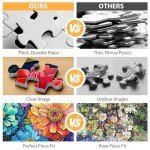 500 Piece Puzzle for Adults Puzzle Flowers, Recycled Cardboar Jigsaw Puzzles 500 Pieces Children Elderly, Family Activity Game Great Gift for Mom Dad Friend Difficult Puzzles Size 20.5 x 15 inches