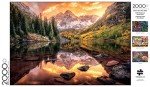 Buffalo Games - Joshua Snow - Maroon Lake Reflections - 2000 Piece Jigsaw Puzzle for Adults Challenging Puzzle Perfect for Game Nights - Finished Size is 38.50 x 26.50