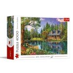 Trefl Afternoon Idyll 4000 Piece Jigsaw Puzzle Red 54"x38" Print, DIY Puzzle, Creative Fun, Classic Puzzle for Adults and Children from 15 Years Old