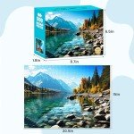 VOLUVOLU 500 Piece Puzzle for Adults, Jigsaw Puzzle,Glacier Park Jigsaw Puzzles 500 Pieces Birthday Party for Family Kids and Adults Funny Puzzle for Adults