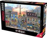 Anatolian Puzzle - Streets of Paris, 3000 Piece Jigsaw Puzzle, #4910