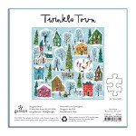 Galison Twinkle Town 500 Piece Puzzle from Galison - Featuring Colorful and Whimsical Illustrations of a Festive Snowy Town, 20" x 20", Makes a Wonderful Gift