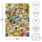 Aquarius Nickelodeon 90s Puzzle (3000 Piece Jigsaw Puzzle) - Officially Licensed Nickelodeon Merchandise & Collectibles - Glare Free - Precision Fit - 32 x 45 Inches