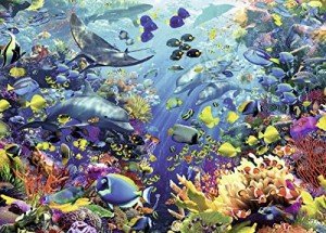 Ravensburger Underwater Paradise Jigsaw Puzzle - 9000 Pieces Blueboard | Precision-Cut Fit | Unique Piece Design | Ideal Gift for Puzzle Enthusiasts