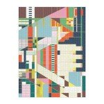 Galison Frank Lloyd Wright Hillside Curtain – 1500 Piece Foil Puzzle Featuring Iconic Hillside Theater Curtain Geometric Pattern Artwork