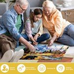 500 Pieces Jigsaw Puzzles for Adults Puzzle Bear Mountain Nature Puzzle for Children Elderly, Recycled Paper Puzzle 500 Pieces, Challenging Puzzle Family Game Great Gift for Friends, 20.5 x 15 Inch