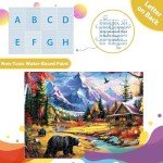 500 Pieces Jigsaw Puzzles for Adults Puzzle Bear Mountain Nature Puzzle for Children Elderly, Recycled Paper Puzzle 500 Pieces, Challenging Puzzle Family Game Great Gift for Friends, 20.5 x 15 Inch