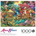 Buffalo Games - Aimee Stewart - Merry Mushroom Village Picnic - 1000 Piece Jigsaw Puzzle for Adults -Challenging Puzzle Perfect for Game Nights - Finished Size is 26.75 x 19.75