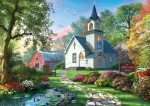 Buffalo Games - Dominic Davison - Little White Chapel - 500 Piece Jigsaw Puzzle for Adults -Challenging Puzzle Perfect for Game Nights - Finished Size is 21.25 x 15.00