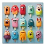 500 Pieces Jigsaw Puzzles for Adults and Teens and Kids Family Happy Gift Colorful Popsicles (Monster Popsicles)