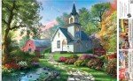 Buffalo Games - Dominic Davison - Little White Chapel - 500 Piece Jigsaw Puzzle for Adults -Challenging Puzzle Perfect for Game Nights - Finished Size is 21.25 x 15.00