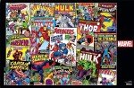 Buffalo Games - Marvel - Comic Book Collage - 1000 Piece Jigsaw Puzzle for Adults -Challenging Puzzle Perfect for Game Nights - Finished Size is 26.75 x 19.75