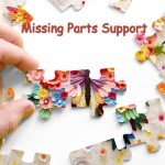 Butterfly Puzzles for Adults 1000 Pieces, Challenging Colorful Flower Butterflies Puzzles with Paper Art, Difficult Animal Plant Jigsaw Puzzles for Adults