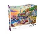 Buffalo Games - Dominic Davison - American Harbor Town - 2000 Piece Jigsaw Puzzle for Adults -Challenging Puzzle Perfect for Game Nights - Finished Size is 38.50 x 26.50