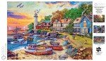 Buffalo Games - Dominic Davison - American Harbor Town - 2000 Piece Jigsaw Puzzle for Adults -Challenging Puzzle Perfect for Game Nights - Finished Size is 38.50 x 26.50
