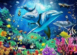 Nattork Jigsaw Puzzles 500 Pieces for Adults, Families (Sea World) Pieces Fit Together Perfectly