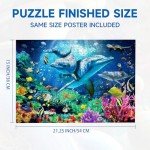 Nattork Jigsaw Puzzles 500 Pieces for Adults, Families (Sea World) Pieces Fit Together Perfectly