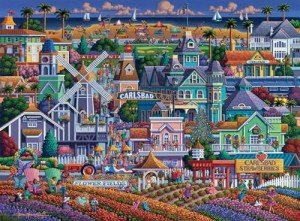 Buffalo Games - Eric Dowdle - Carlsbad - 1000 Piece Jigsaw Puzzle for Adults -Challenging Puzzle Perfect for Game Nights - Finished Size is 26.75 x 19.75