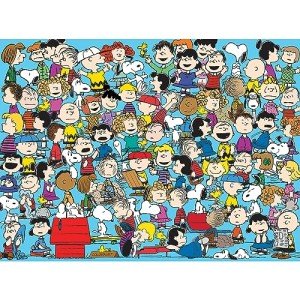 RoseArt - Peanuts - Cast of Characters - 1000 Piece Jigsaw Puzzle for Adults