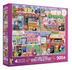 Ceaco - 4 in 1 Multipack - Food Trucks - (4) 500 Piece Jigsaw Puzzles